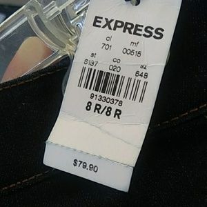 Skinny mid-rise Express size 8R blue jeans